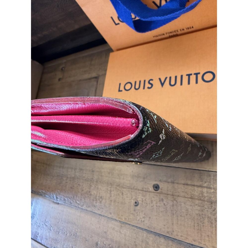 Louis Vuitton Wallet Womens Multicolor Monogram Canvas Long Envelope France Logo - Picture 6 of 16